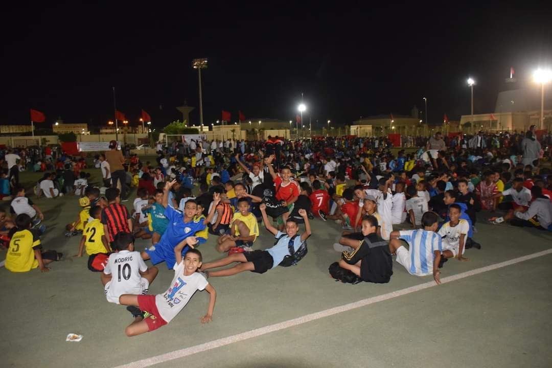 حفل افتتاح دوري المسيرة الخضراء للفئات الصغرى بملاعب القرب بمناسبة الذكرى 48 للمسيرة الخضراء.
