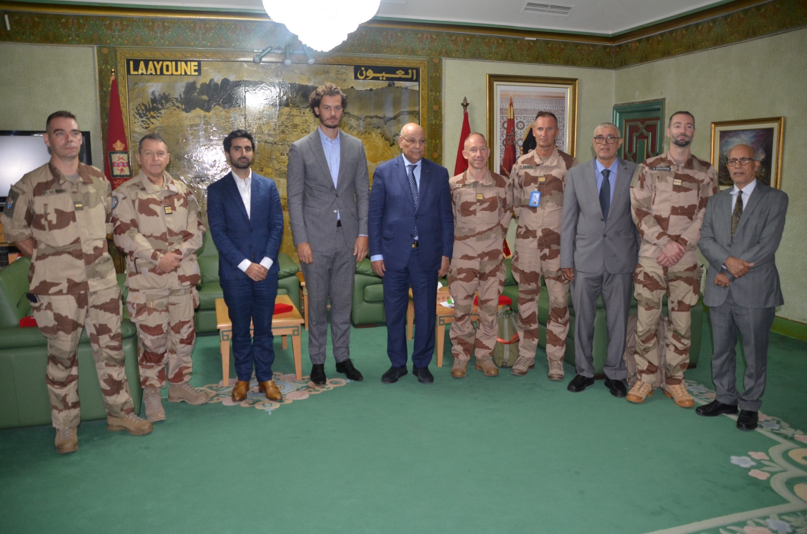 السيد رئيس جماعة العيون يستقبل وفدا دبلوماسيا عن السفارة الفرنسية بالرباط