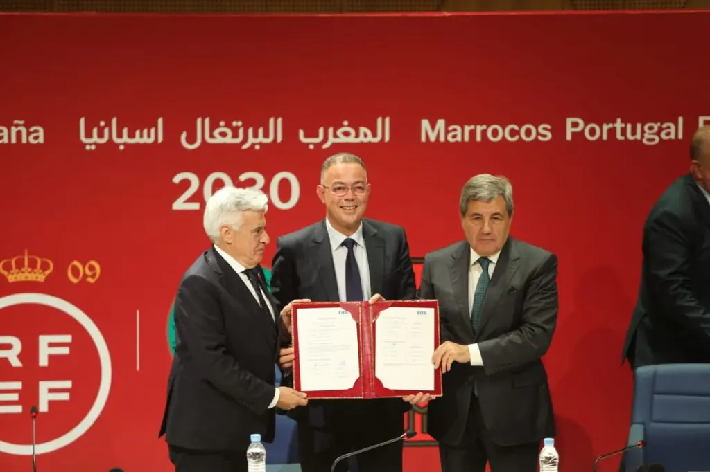 المغرب وإسبانيا والبرتغال يوقعون رسميا إتفاقية الترشيح لـ”مونديال 2030″