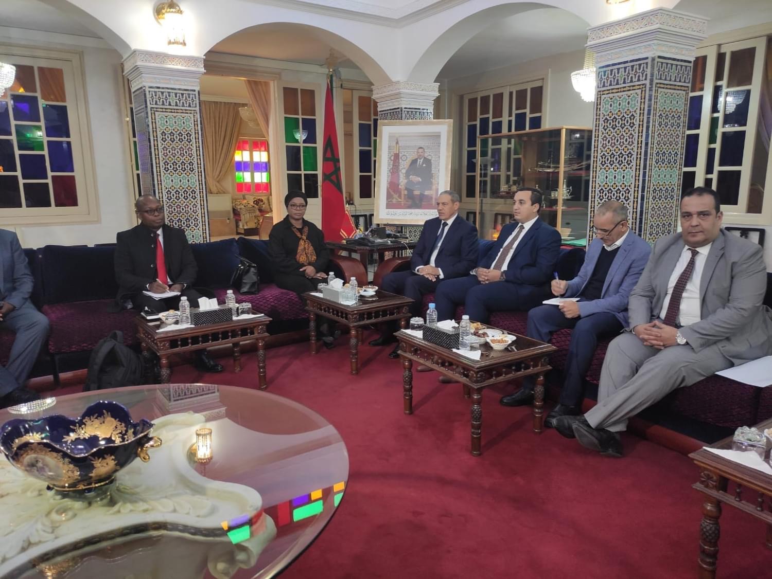 عبد السلام بكرات والي جهة العيون الساقية الحمراء يستقبل وزيرة خارجية جمهورية مالاوي
