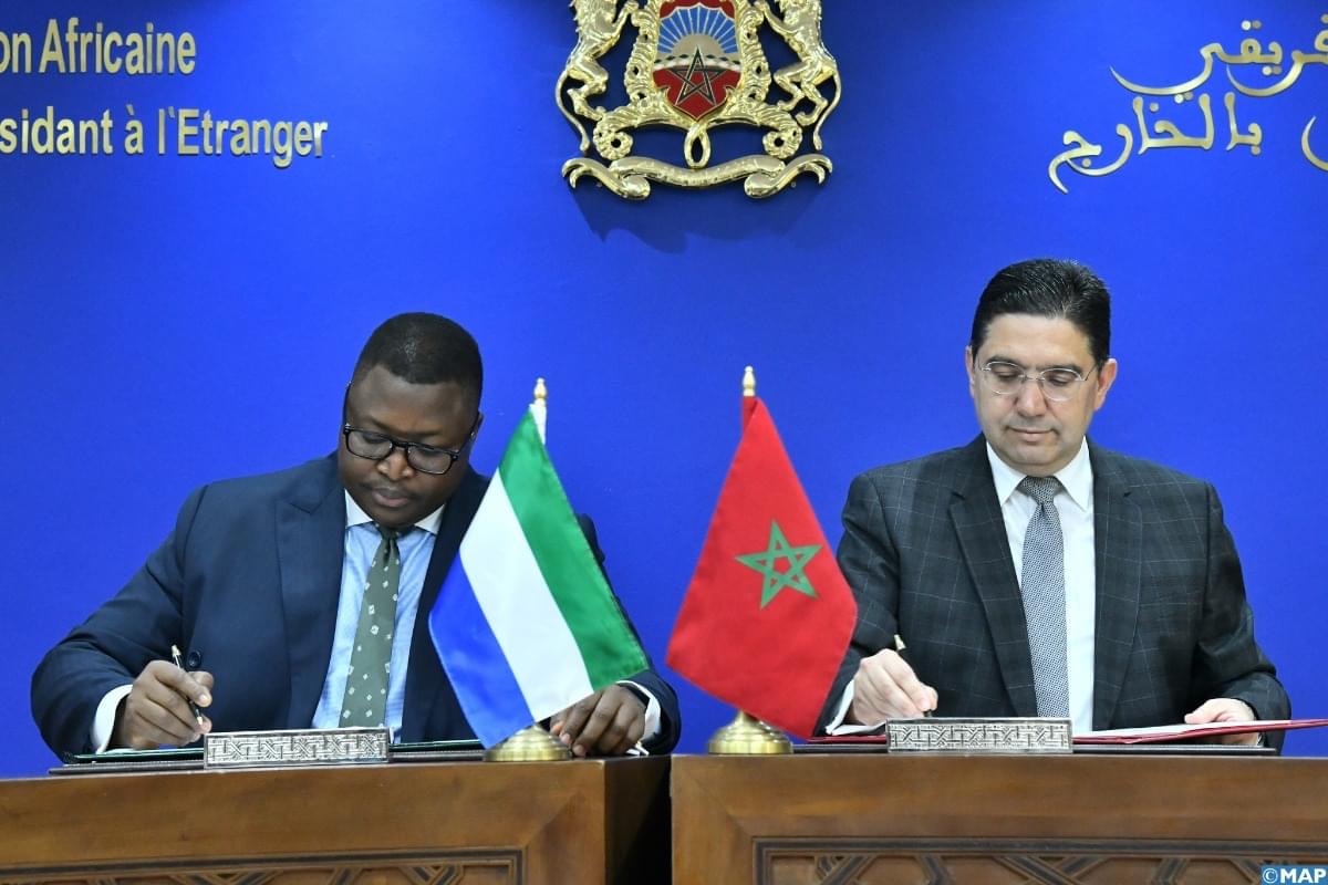 سيراليون تعبر عن دعمها الكامل للوحدة الترابية للمملكة وتعتبر مبادرة الحكم الذاتي الحل الوحيد ” ذا مصداقية والجاد والواقعي “لهذا النزاع (بيان مشترك)