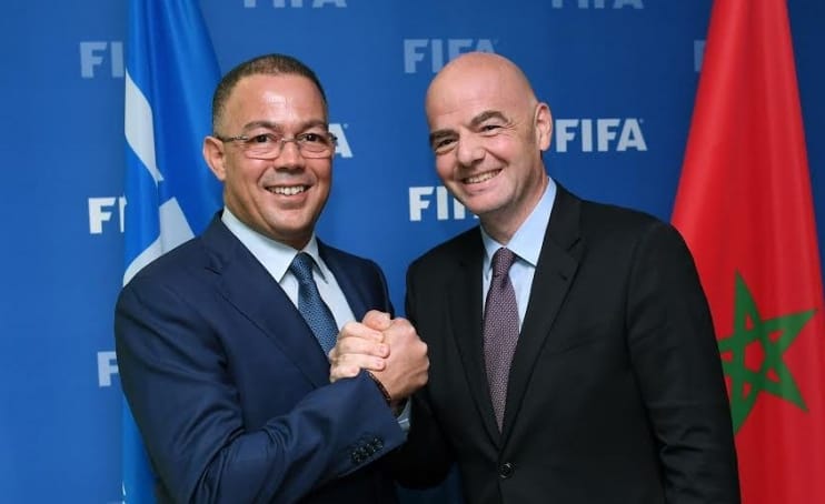 السويسري جيان إينفانتينو يدعم لقجع ليكون على رأس الكاف خلفا للجنوب إفريقي موتسيبي..